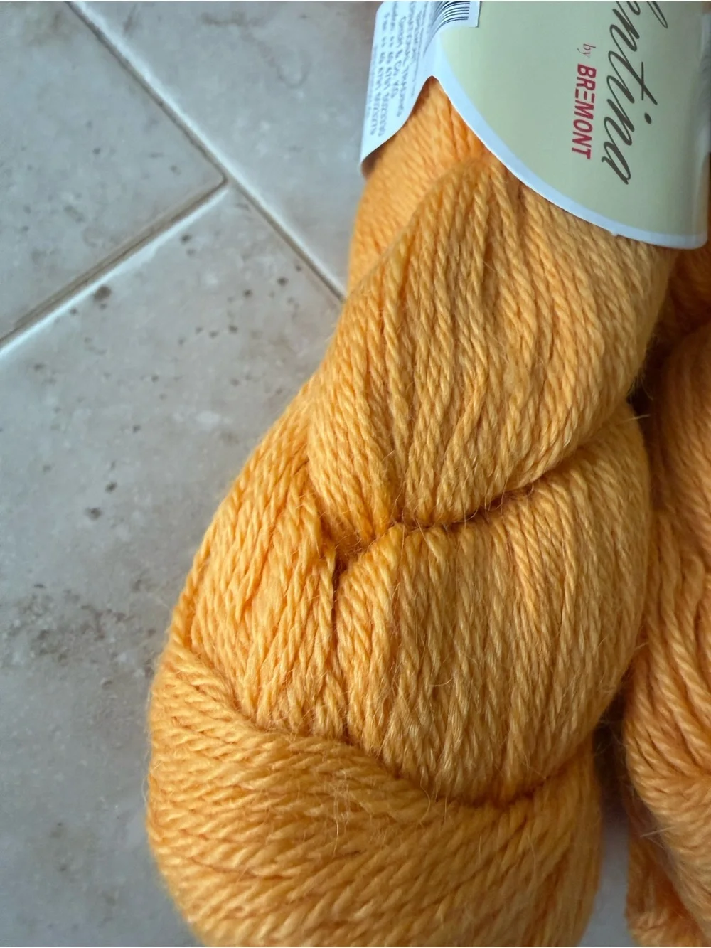 Valentina by Bremont Hand-Dyed Alpaca/Wool Blend Yarn - Orange Yellow 2 Hanks